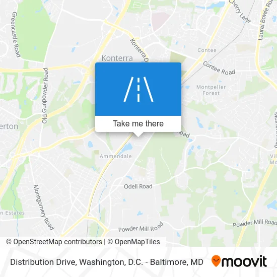 Distribution Drive map