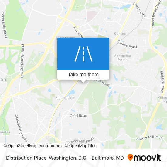 Distribution Place map
