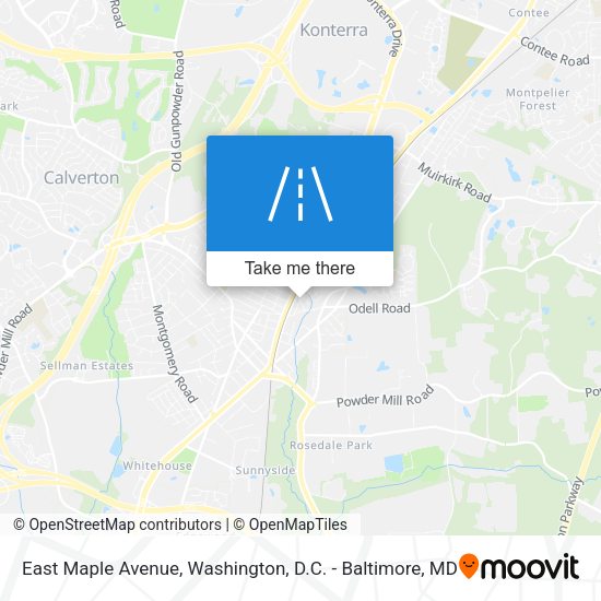 Mapa de East Maple Avenue