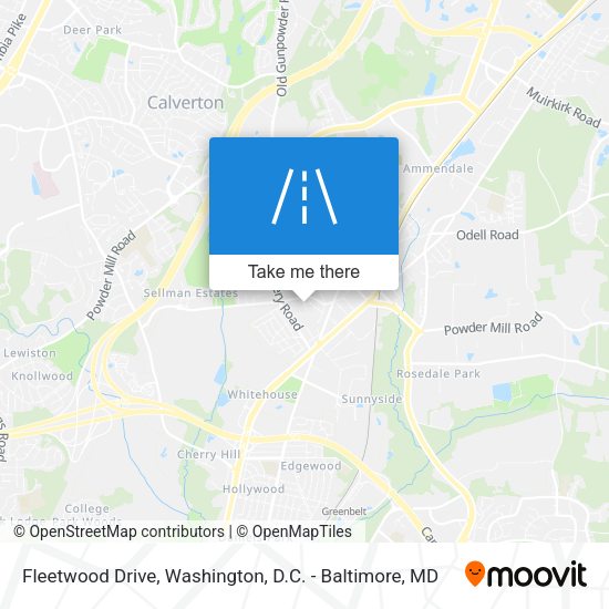 Fleetwood Drive map
