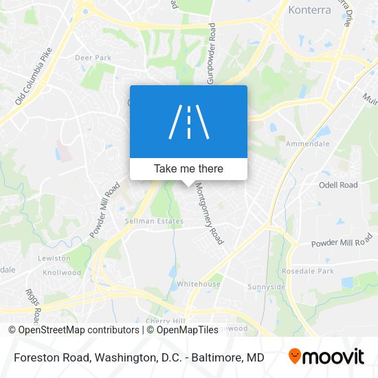 Mapa de Foreston Road