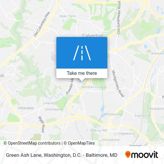 Green Ash Lane map