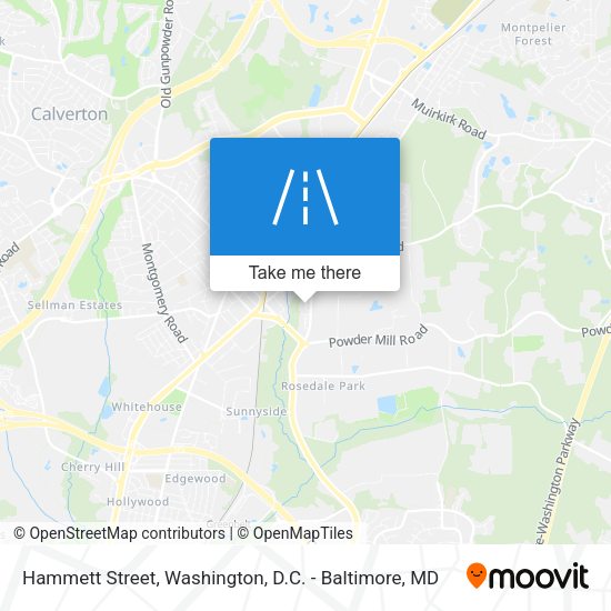 Mapa de Hammett Street