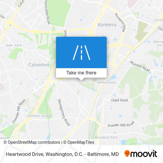 Heartwood Drive map