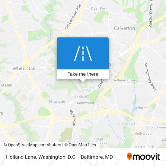 Holland Lane map