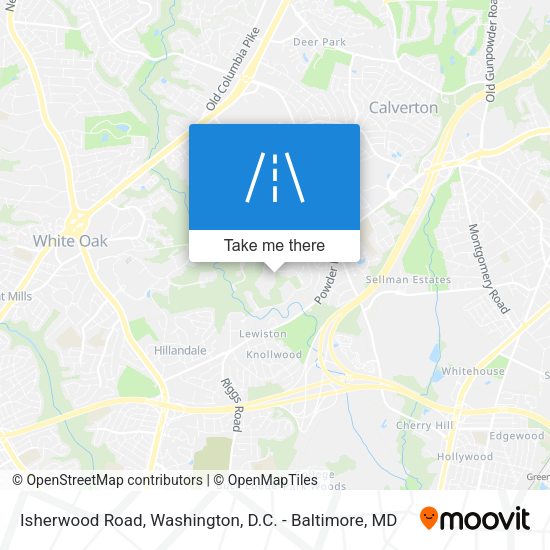 Isherwood Road map