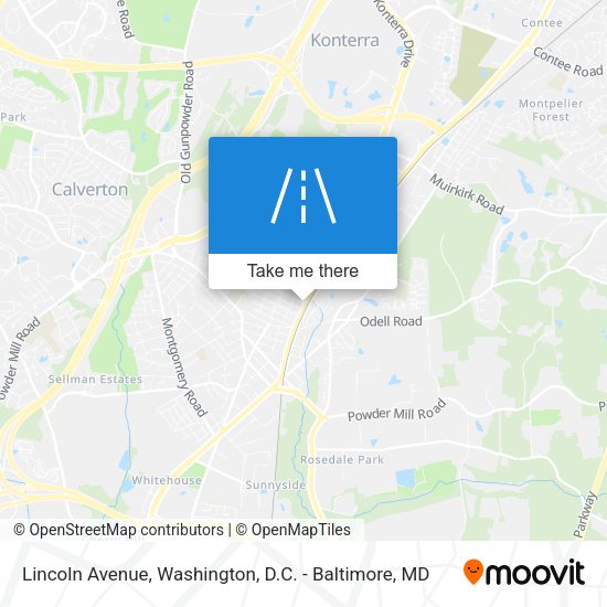Mapa de Lincoln Avenue