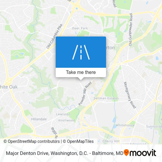 Major Denton Drive map