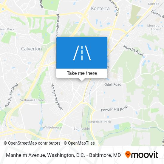 Mapa de Manheim Avenue
