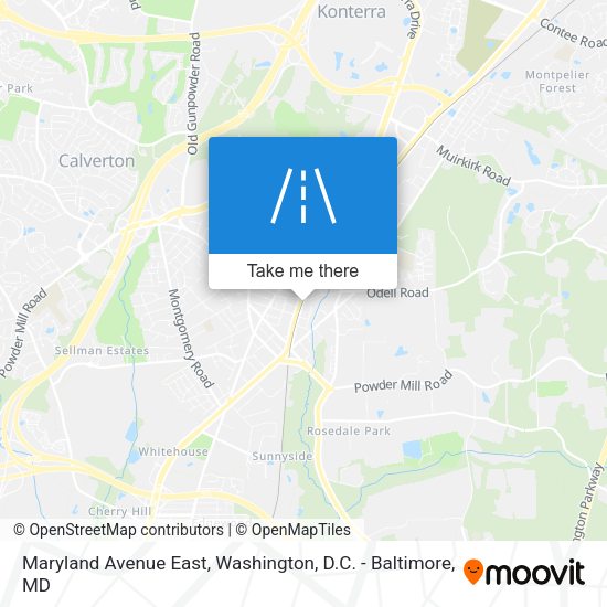 Maryland Avenue East map