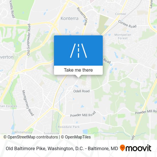 Old Baltimore Pike map