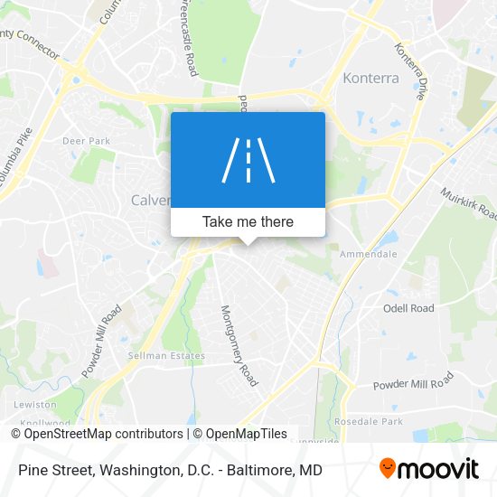 Mapa de Pine Street
