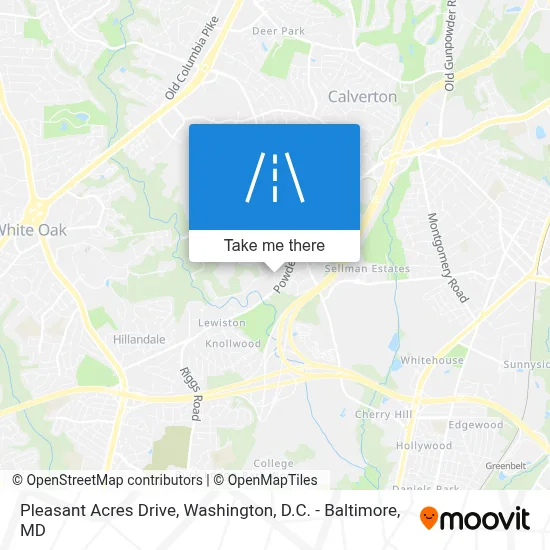 Pleasant Acres Drive map
