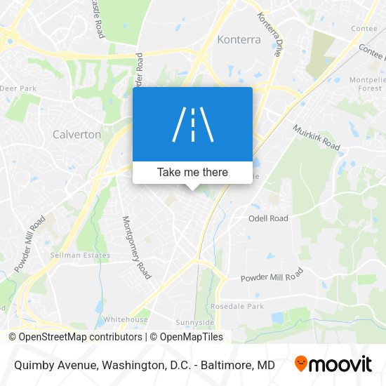 Quimby Avenue map