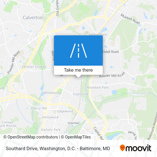 Southard Drive map