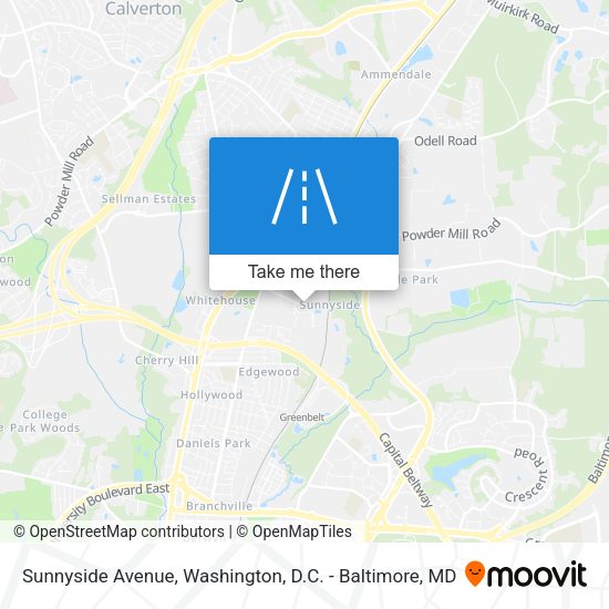 Sunnyside Avenue map