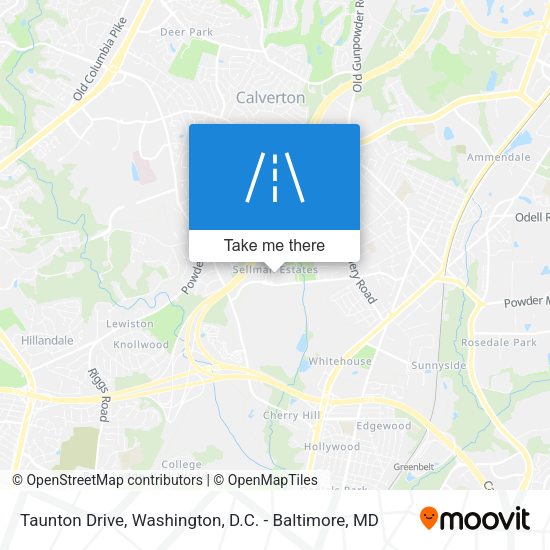 Taunton Drive map