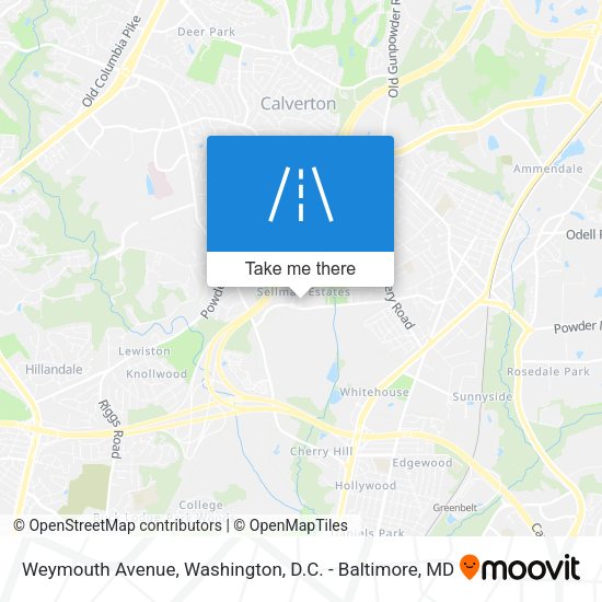 Mapa de Weymouth Avenue