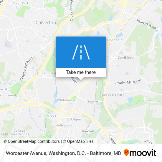 Worcester Avenue map