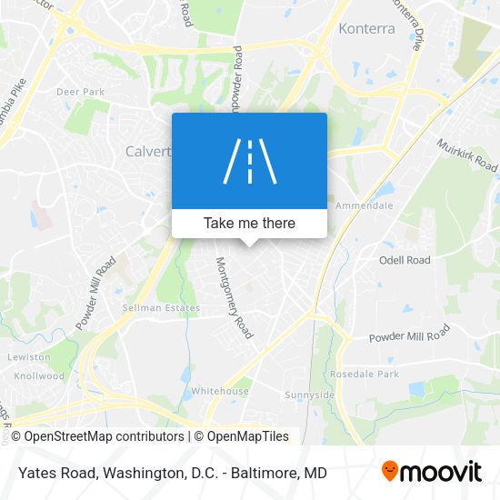 Yates Road map