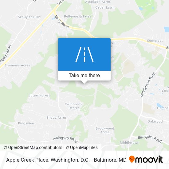 Apple Creek Place map