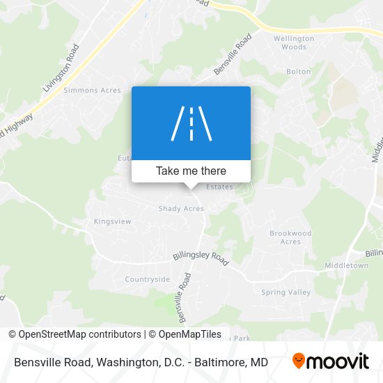 Mapa de Bensville Road