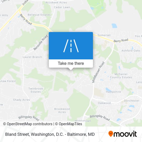 Bland Street map