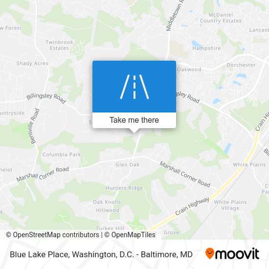 Blue Lake Place map