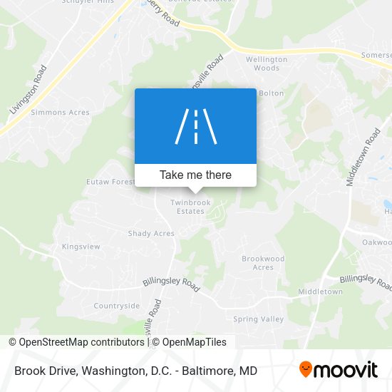 Mapa de Brook Drive