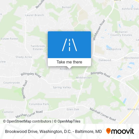 Brookwood Drive map