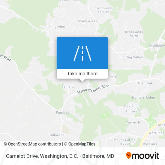 Camelot Drive map