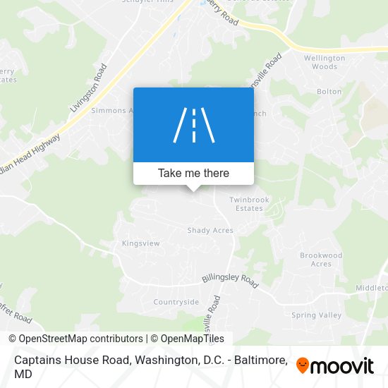 Captains House Road map