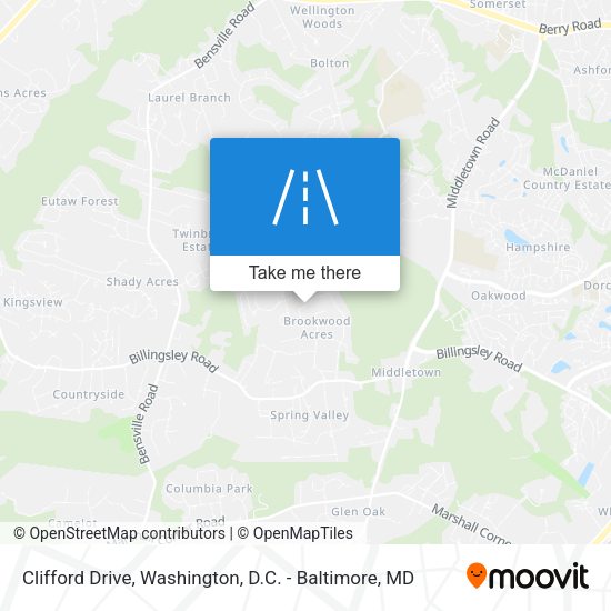 Clifford Drive map