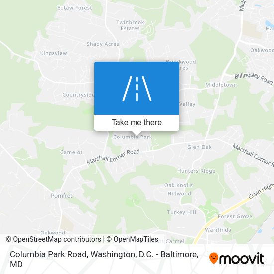 Mapa de Columbia Park Road