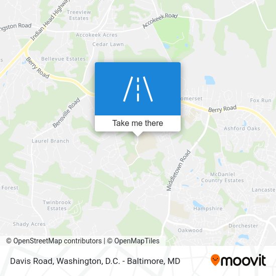 Mapa de Davis Road