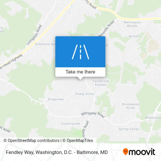 Mapa de Fendley Way