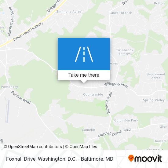 Mapa de Foxhall Drive