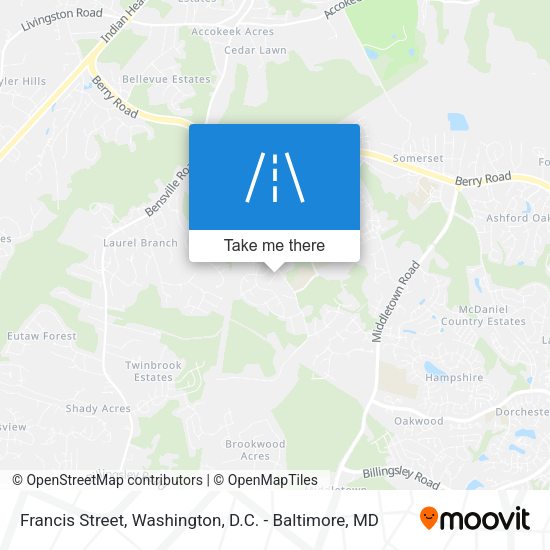Mapa de Francis Street