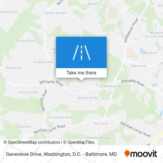 Genevieve Drive map