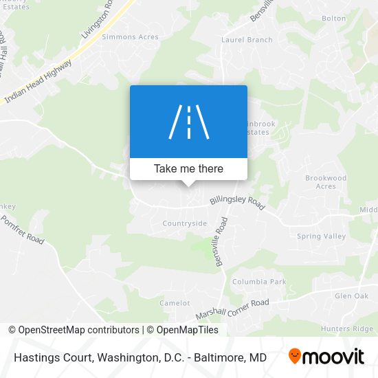 Mapa de Hastings Court