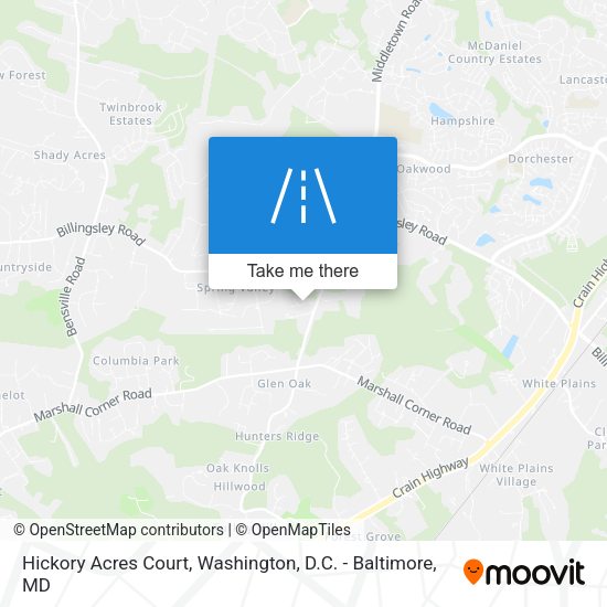 Mapa de Hickory Acres Court