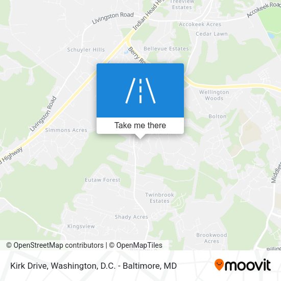 Kirk Drive map