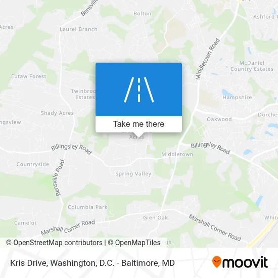Kris Drive map