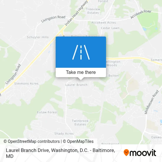 Laurel Branch Drive map