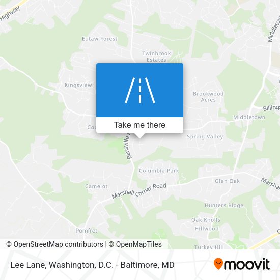 Lee Lane map