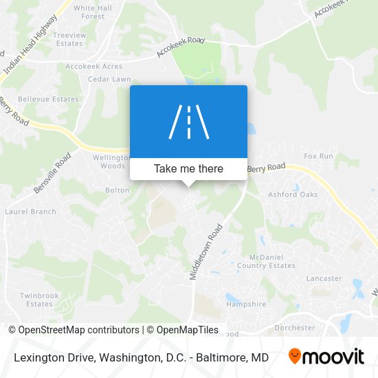Lexington Drive map