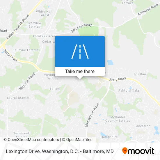Lexington Drive map