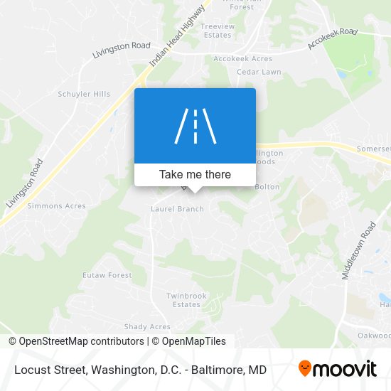 Locust Street map