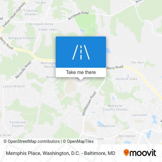 Mapa de Memphis Place