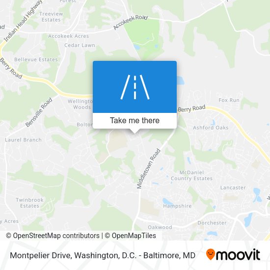 Montpelier Drive map